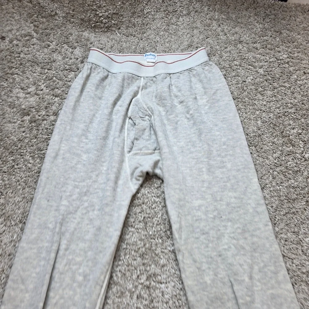 VINTAGE Duofold Two Layer Thermal Long Johns Mens 38 Tall Gray Outdoor Casual